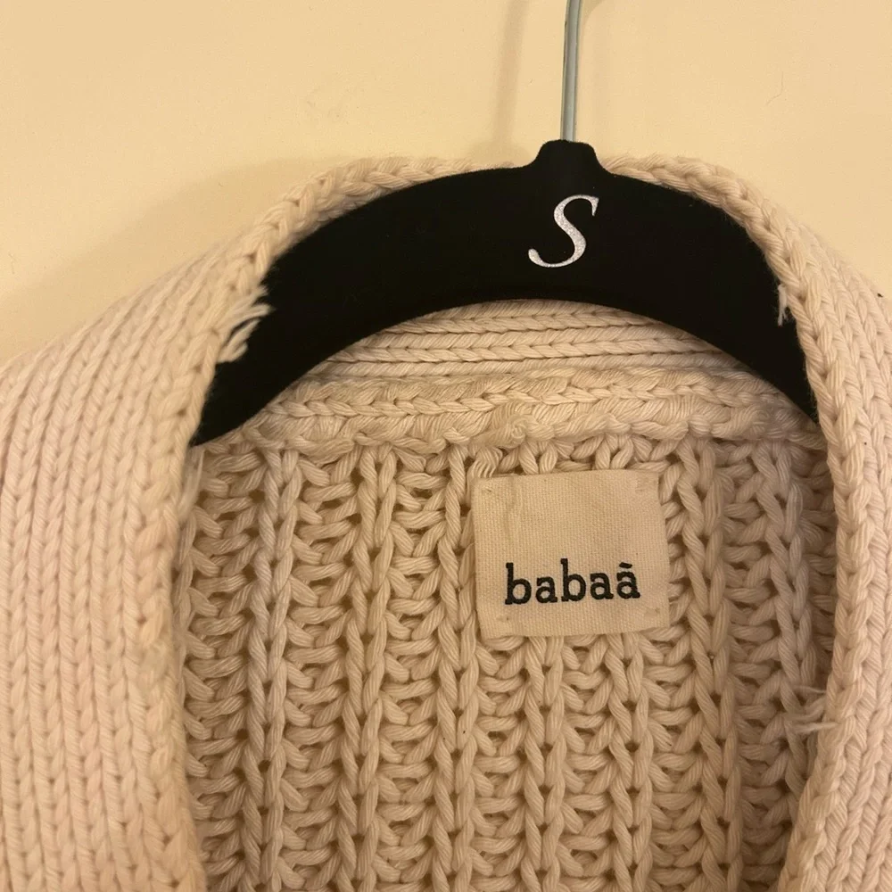 Babaa cardigan no18 in natural - Picture 4 of 5